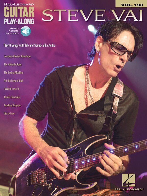 Steve Vai Guitar Play-Along V193 BK/OLA - 8 Songs, Guitar TAB, Hal Leonard, 88 Pages, Downloadable Audio