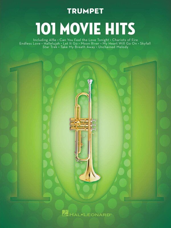 101 Movie Hits for Trumpet by Hal Leonard - 120 Pages, Brass Instrument Collection