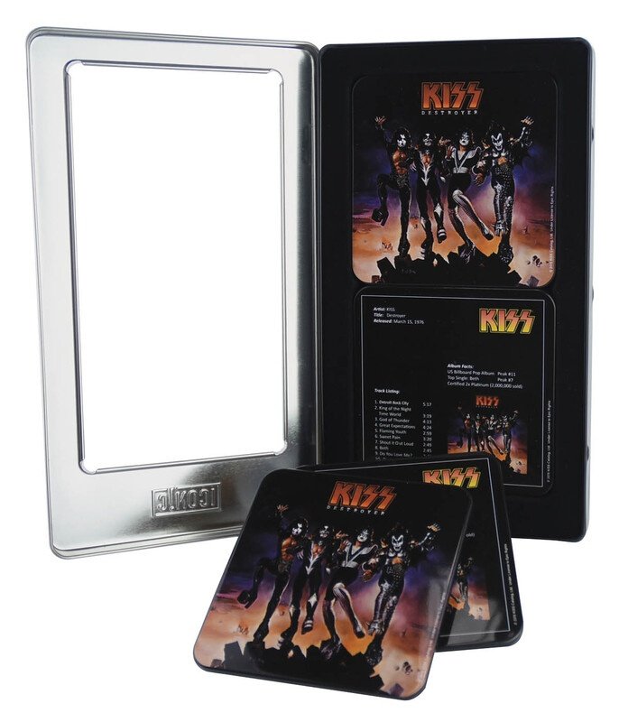 Kiss Destroyer 6-Piece Tin Coaster Set (Iconic Concepts)
