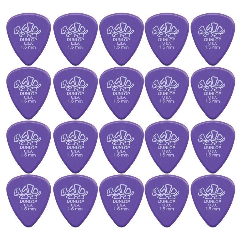 20 x Dunlop Premium DELRIN 500 1.50MM Gauge Guitar Picks 41R