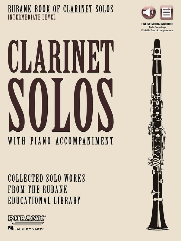Rubank Book of Clarinet Solos — Intermediate Level, Book/Online Media (Rubank Publications)