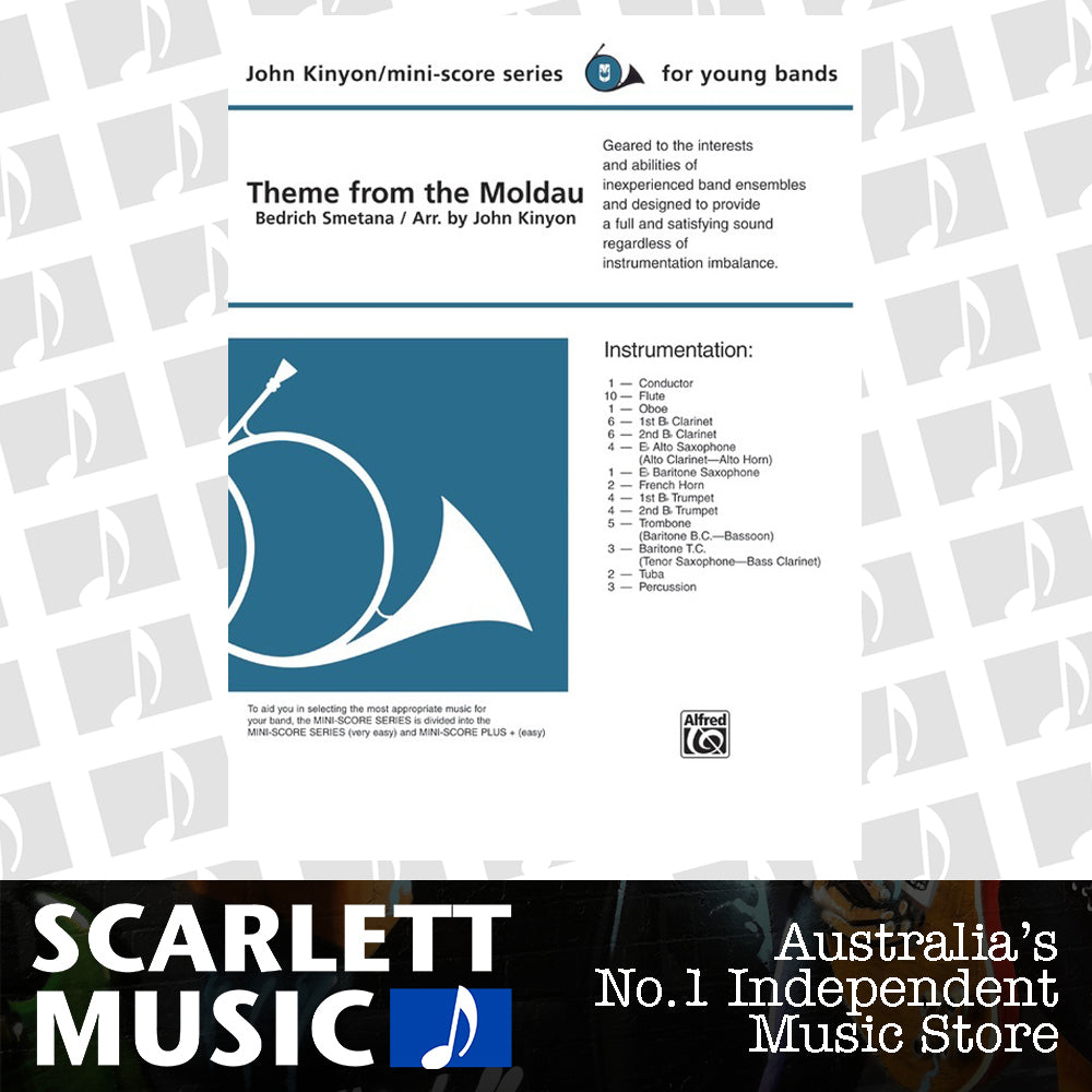 Theme from the Moldau Concert Band Sheet Music Grade 1 — view 2