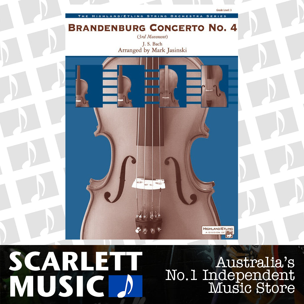 Brandenburg Concerto No 4 3rd Movement String Orchestra Sheet Music Grade 3 — view 2