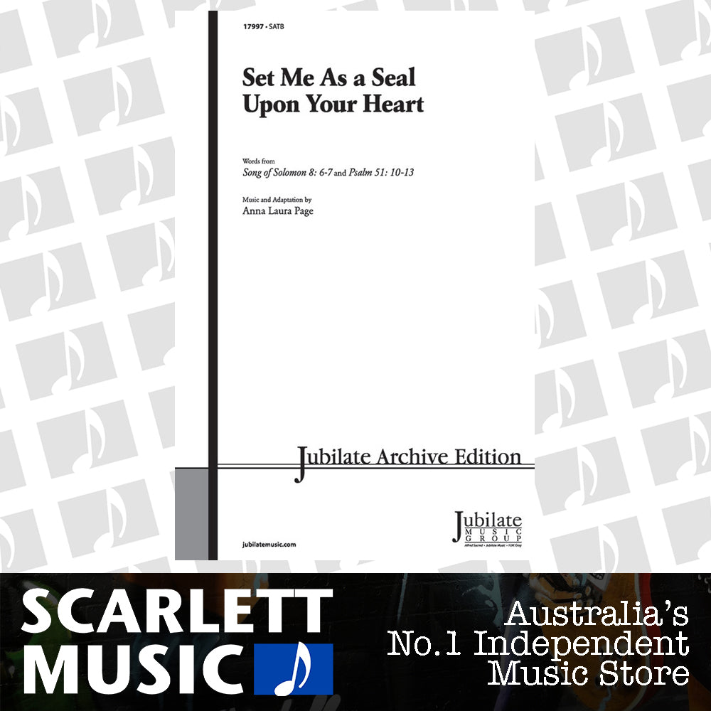 Set Me As A Seal SATB — view 2