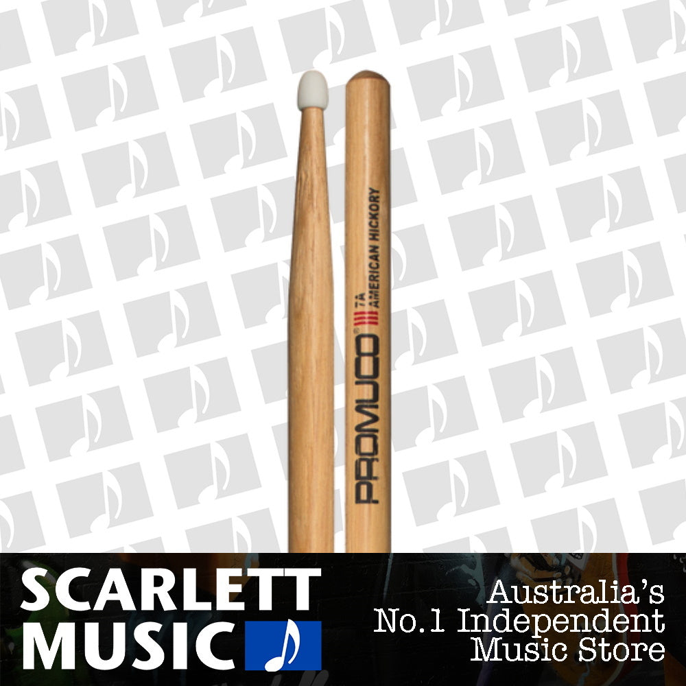 Promuco American Hickory 7A Nylon Tip Drum Sticks — view 2
