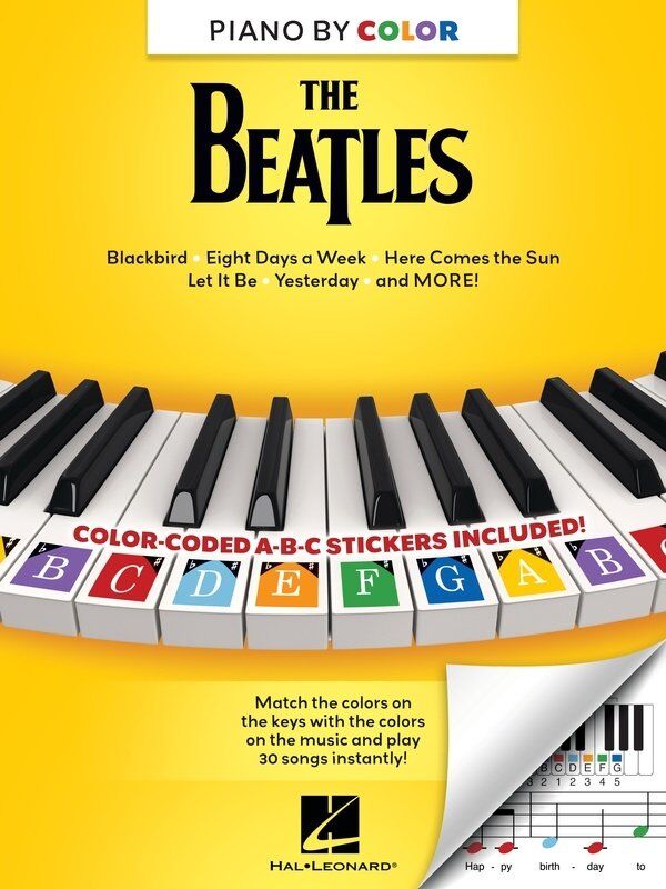 Piano-by-Color - The Beatles Songbook for Beginners