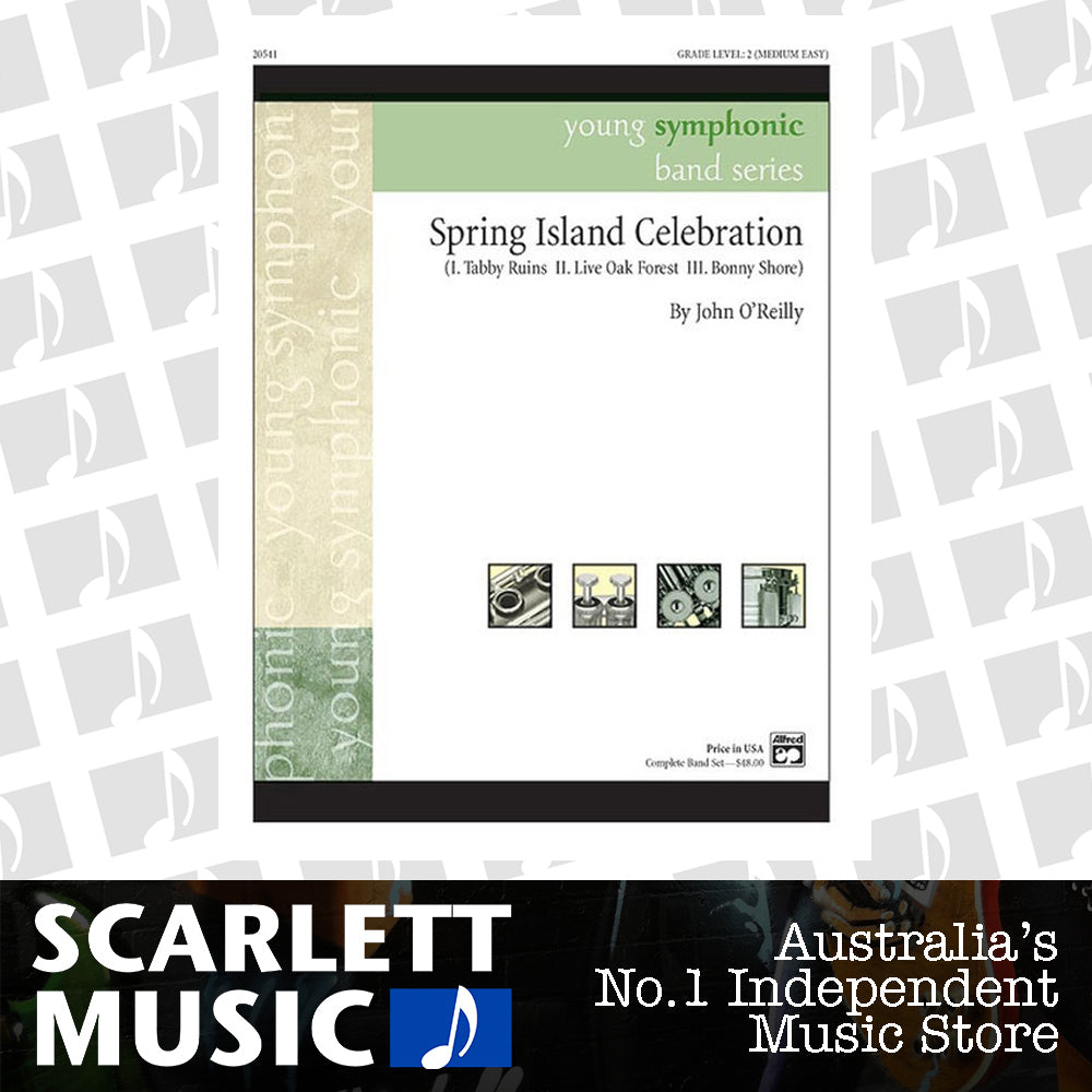 Spring Island Celebration Concert Band Sheet Music Grade 2 — view 2