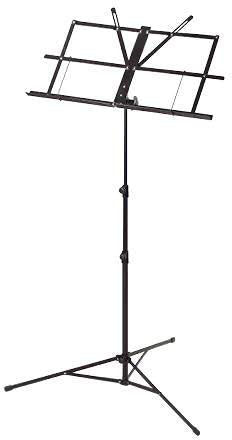 Ashton MS3127BK Music Stand W/Bag Black