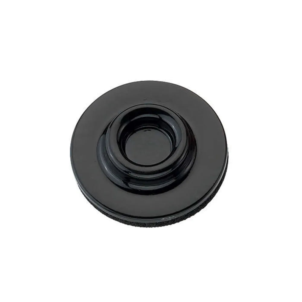 Double Bass Endpin Holder - Slipstop, 9cm Ø Sponge Rubber Pad, Heavy Steel Plate, Available in Red, Blue, or Black, Made in USA