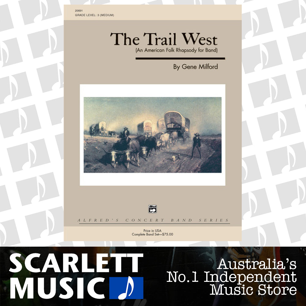 Trail West Concert Band Sheet Music Grade 3 — view 2