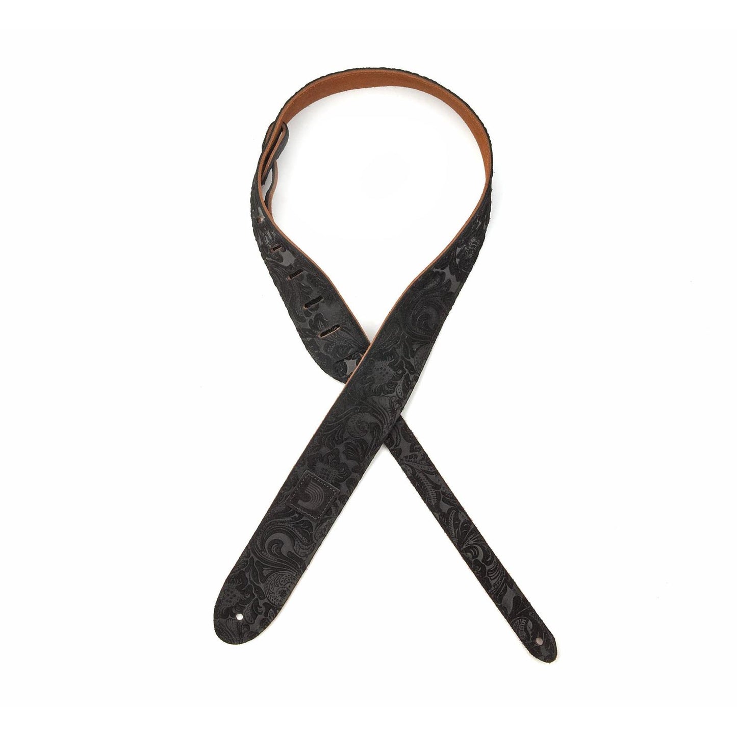 2 Inch Suede Embossed - Black