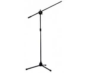 Black Mic Stand with Boom and Adjustable Arm