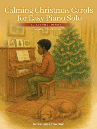 Calming Christmas Carols Easy Piano Solo with 19 classic carols arranged in a relaxing contemporary-classical style