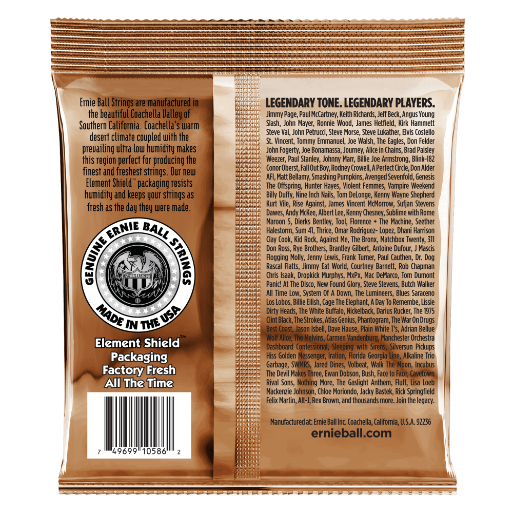 Ernie Ball Earthwood Phosphor Bronze Custom Light Acoustic Guitar String, 11.5 - 54 Gauge — view 2