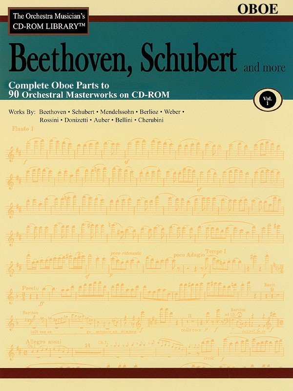 Beethoven & Schubert CD-ROM Library for Oboe, Vol. 1 (Hal Leonard)
