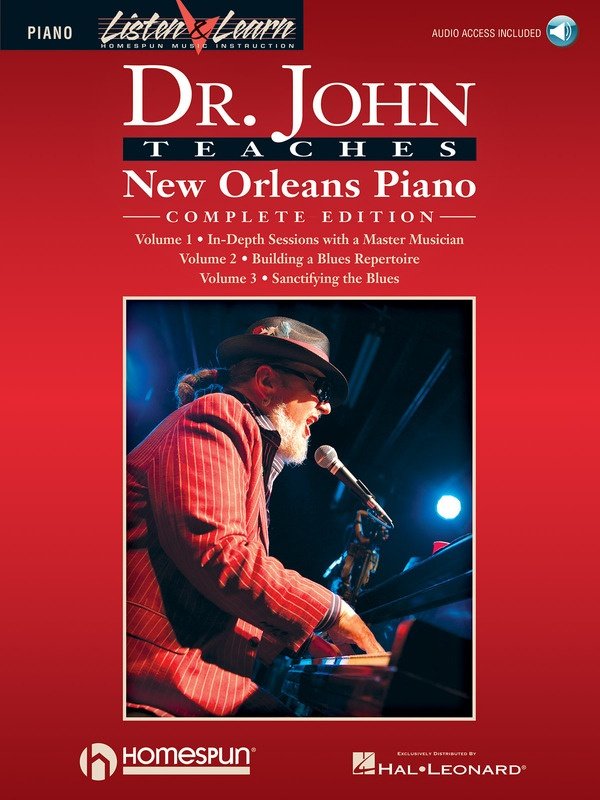 Dr John Teaches New Orleans Piano Complete Bk/Ola (Homespun)
