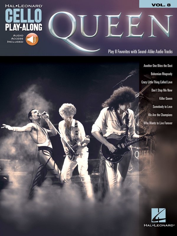 Queen Cello Playalong V8 Bk/Ola (Hal Leonard)