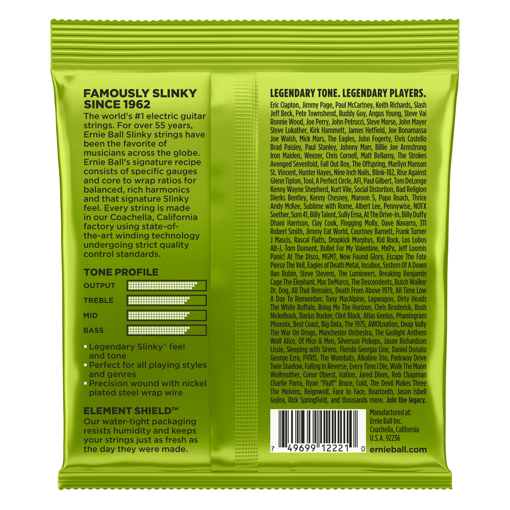 Ernie Ball Regular Slinky Nickel Wound Electric Guitar Strings, 10-46 Gauge — view 2
