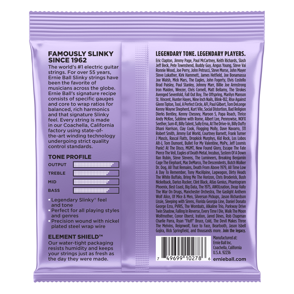 Ernie Ball Ultra Slinky Nickelwound Electric Guitar String, 10-48 Gauge — view 2