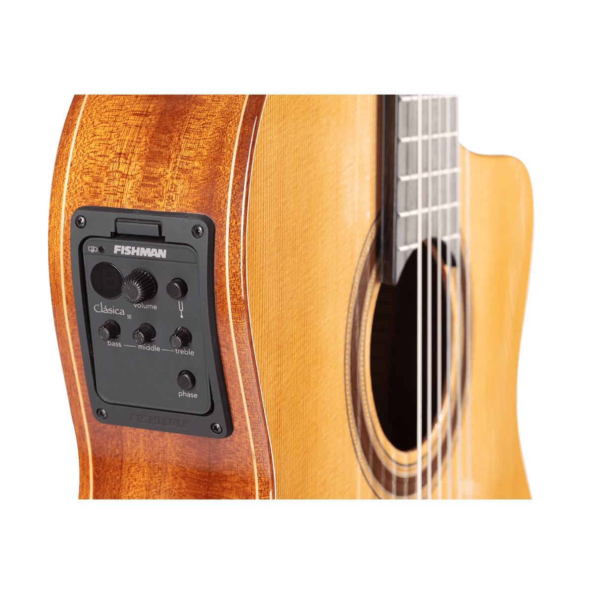 Admira Granada Electric Cutaway Classical Guitar - Solid Cedar Top, Thin Body, Fishman Pickup, Mahogany Neck, Gloss Finish — view 4