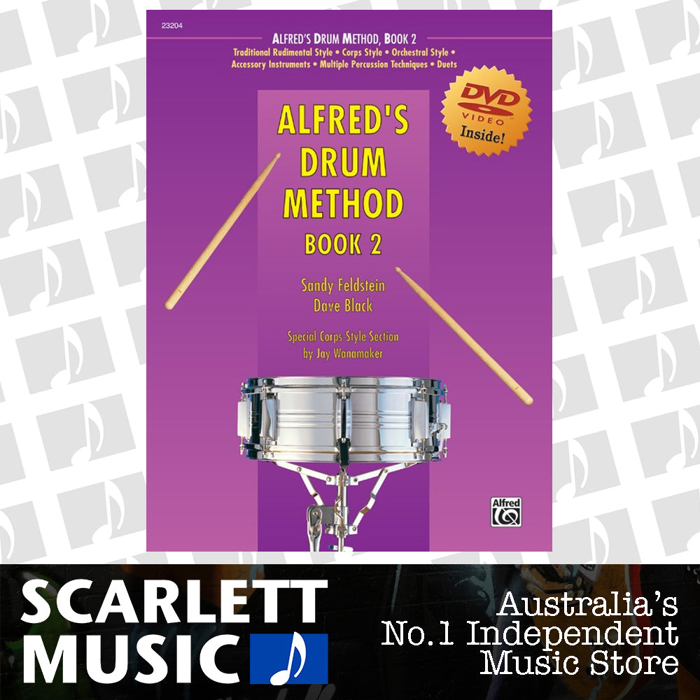 Alfred's Drum Method Book 2 with DVD Binding — view 2