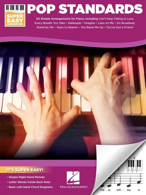 Pop Standards Super Easy Songbook by Hal Leonard - 120 Pages, E-Z Play Format, Piano & Keyboard Arrangements