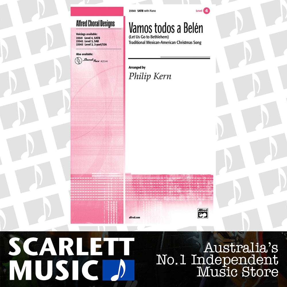 Vamos Todos a Belen for 2 Part/SATB with Piano Accompaniment - Choral Sheet Music — view 2