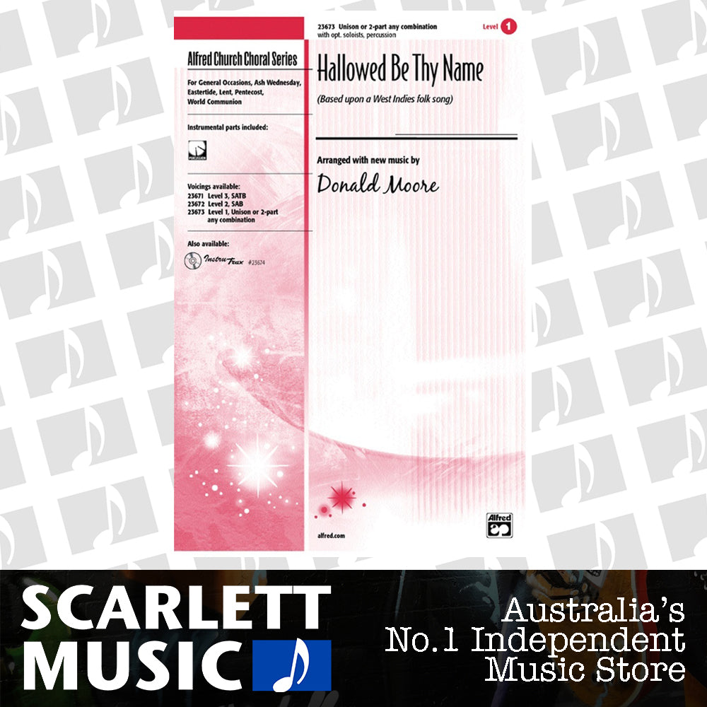 Hallowed Be Thy Name Unison 2 Part Ac — view 2