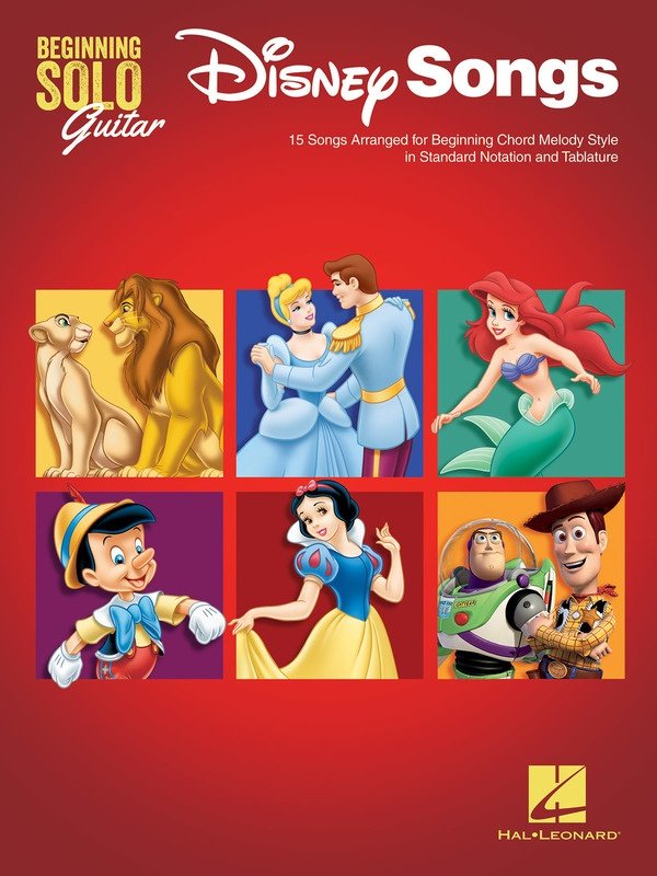 Disney Songs — Beginning Solo Guitar, Standard Notation & TAB (Hal Leonard)
