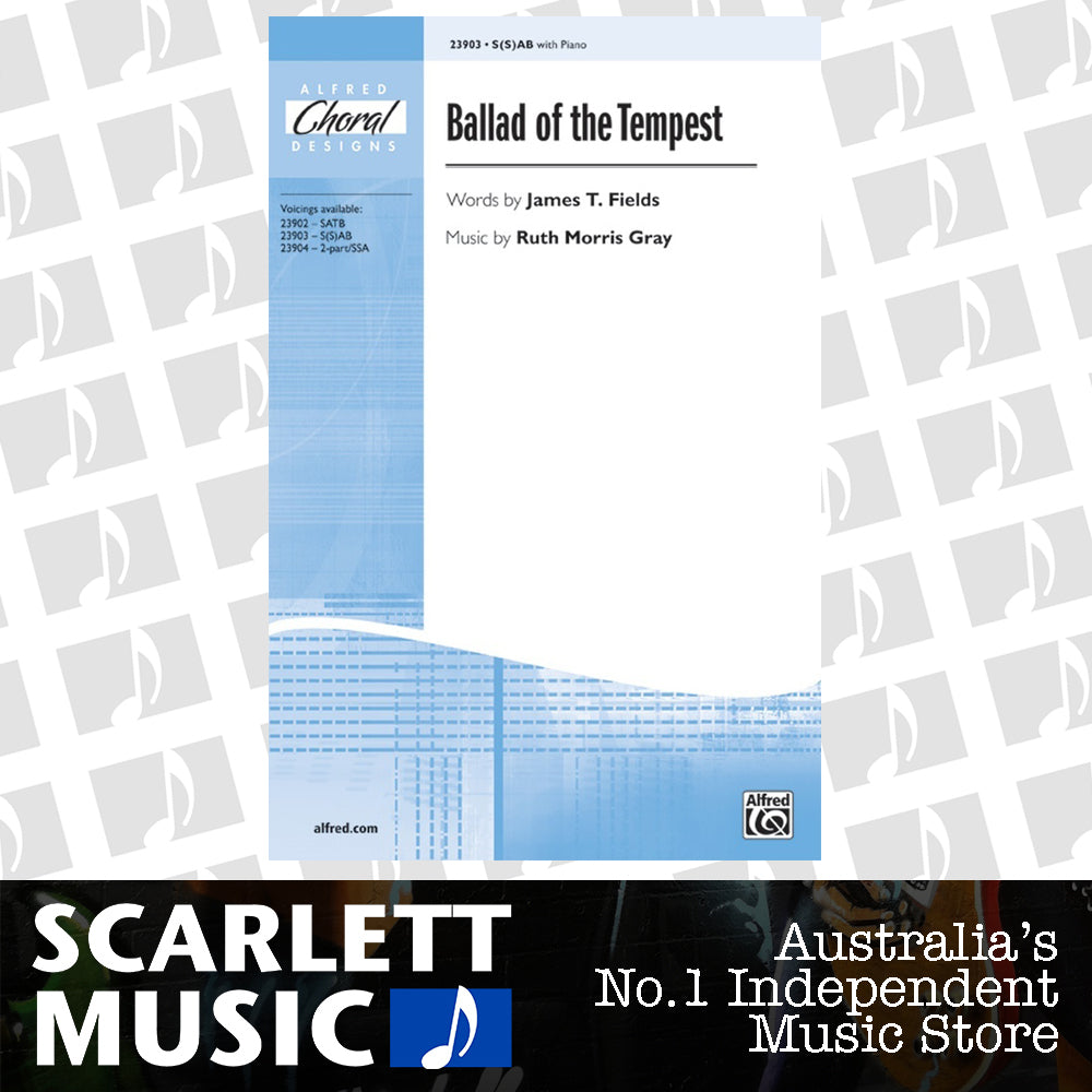 Ballad of the Tempest SAB/Piano Choral Sheet Music — view 2