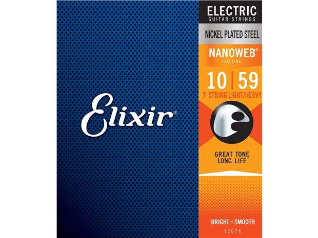 Elixir : #12074: Elec Nanoweb 7 String Lite Heavy 10-59