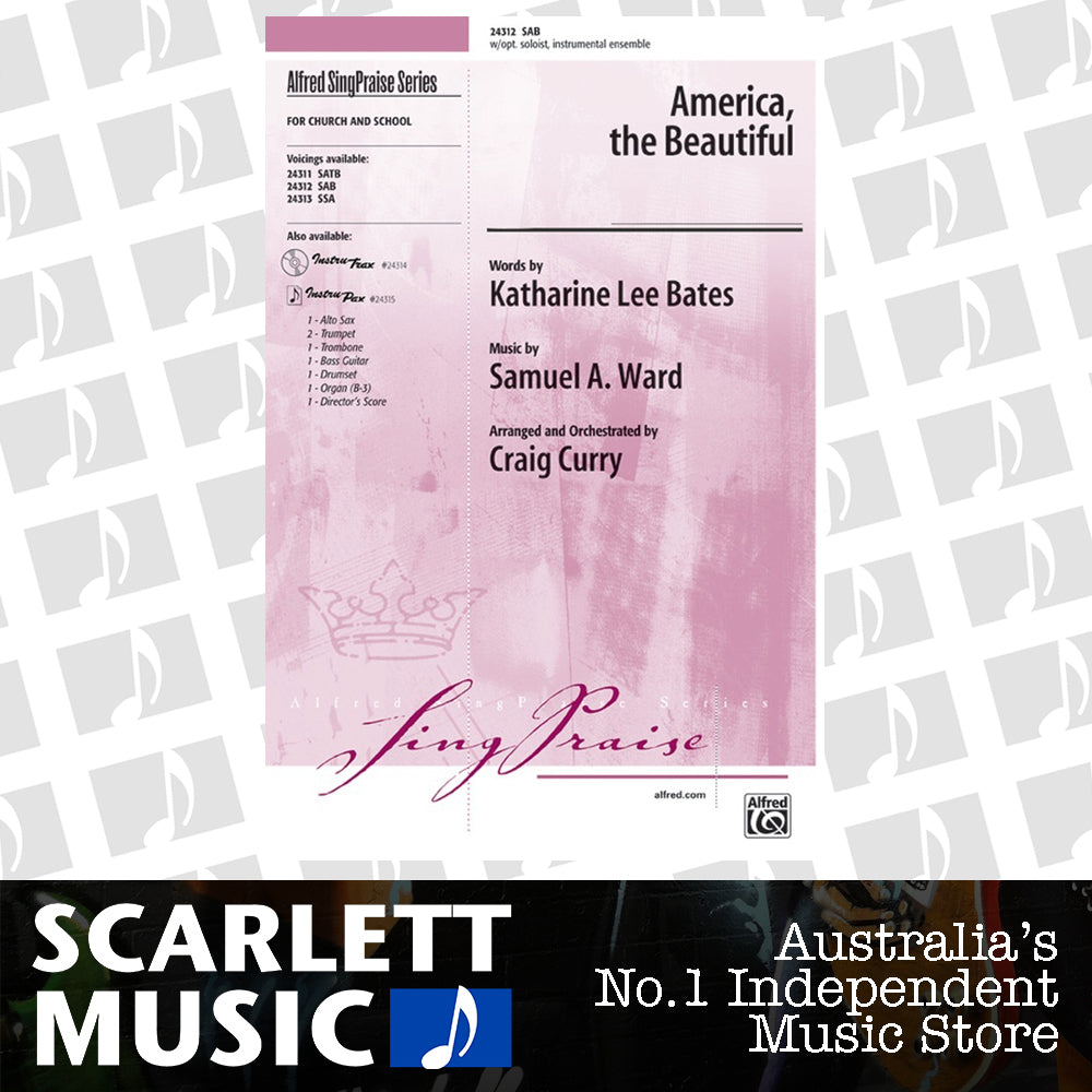 America the Beautiful SAB Arrangement by Curry — view 2