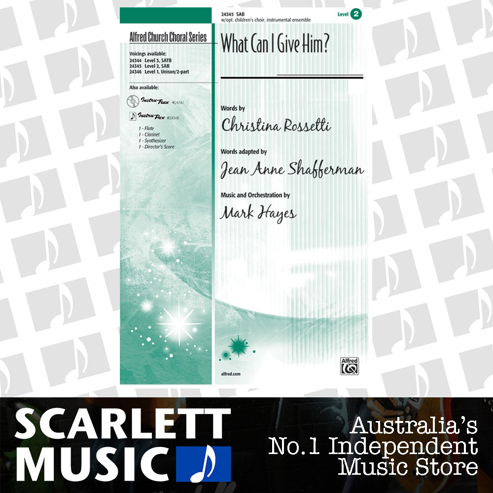 What Can I Give Him SAB Choral Sheet Music — view 2