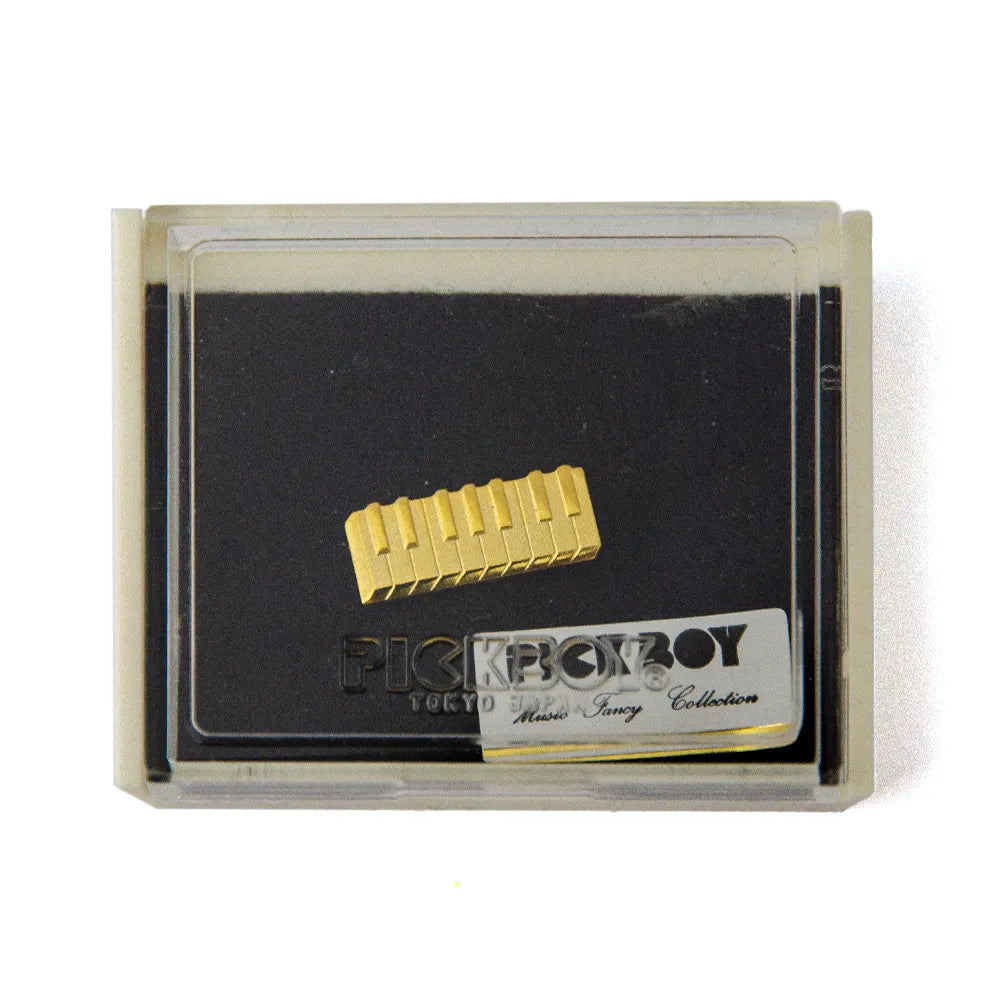 Pickboy Goldplated Keyboard Brooch - Enamelled Badge, 25-30mm