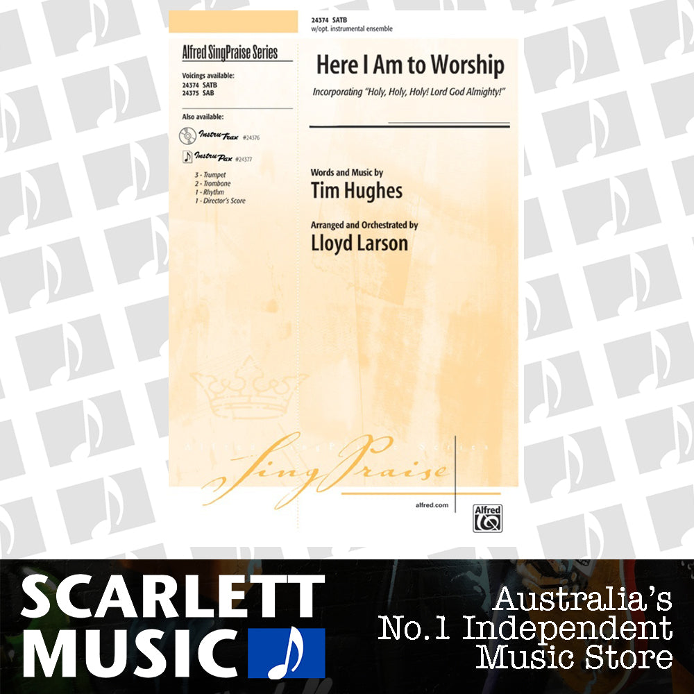 Here I Am To Worship SATB Arr Larson — view 2
