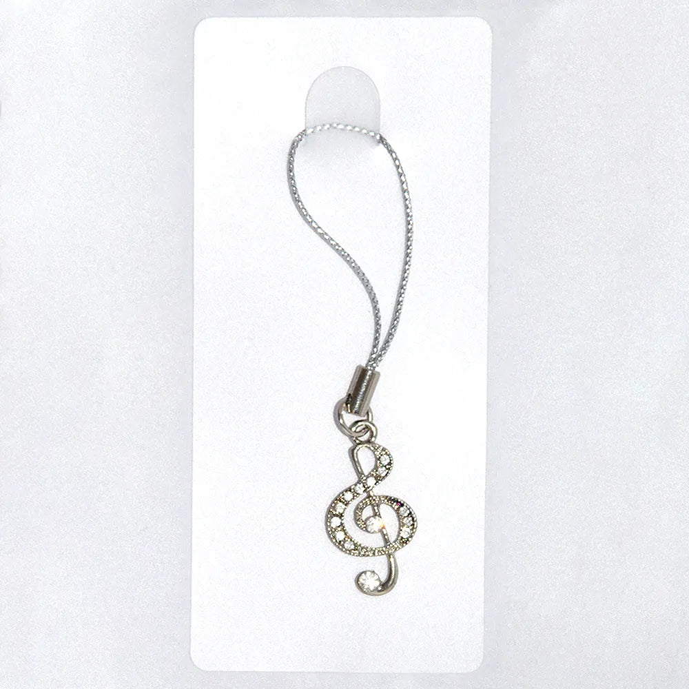 Mobile Phone Chain Clef Diamond Keyring