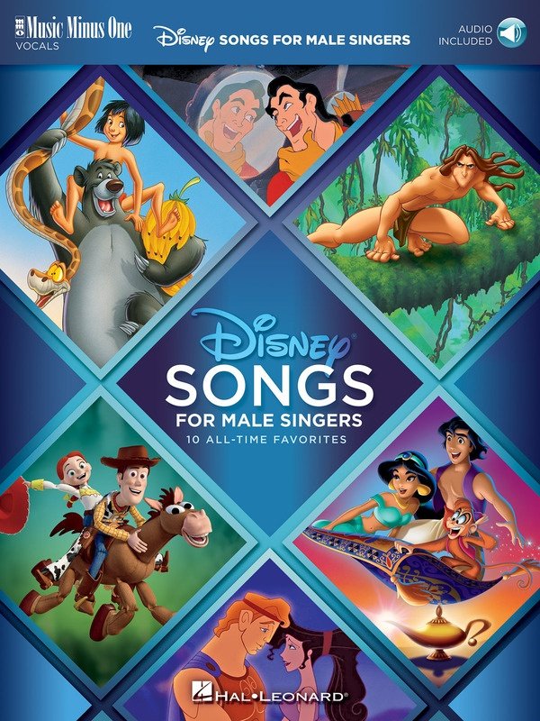 Disney Songs for Male Singers — Book/Online Audio, Music Minus One (Music Minus One)