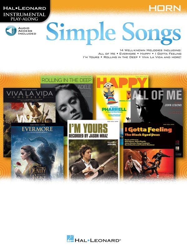 Simple Songs for Horn — Book/Online Audio (Hal Leonard Instrumental Play-Along)
