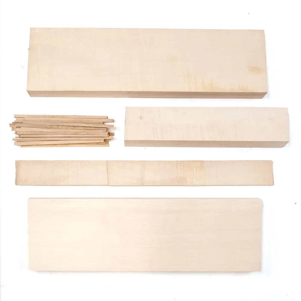 Gliga AAAA Viola Set: Back, Ribs, Neck & Top - Carpathian Spruce & Sycamore Maple