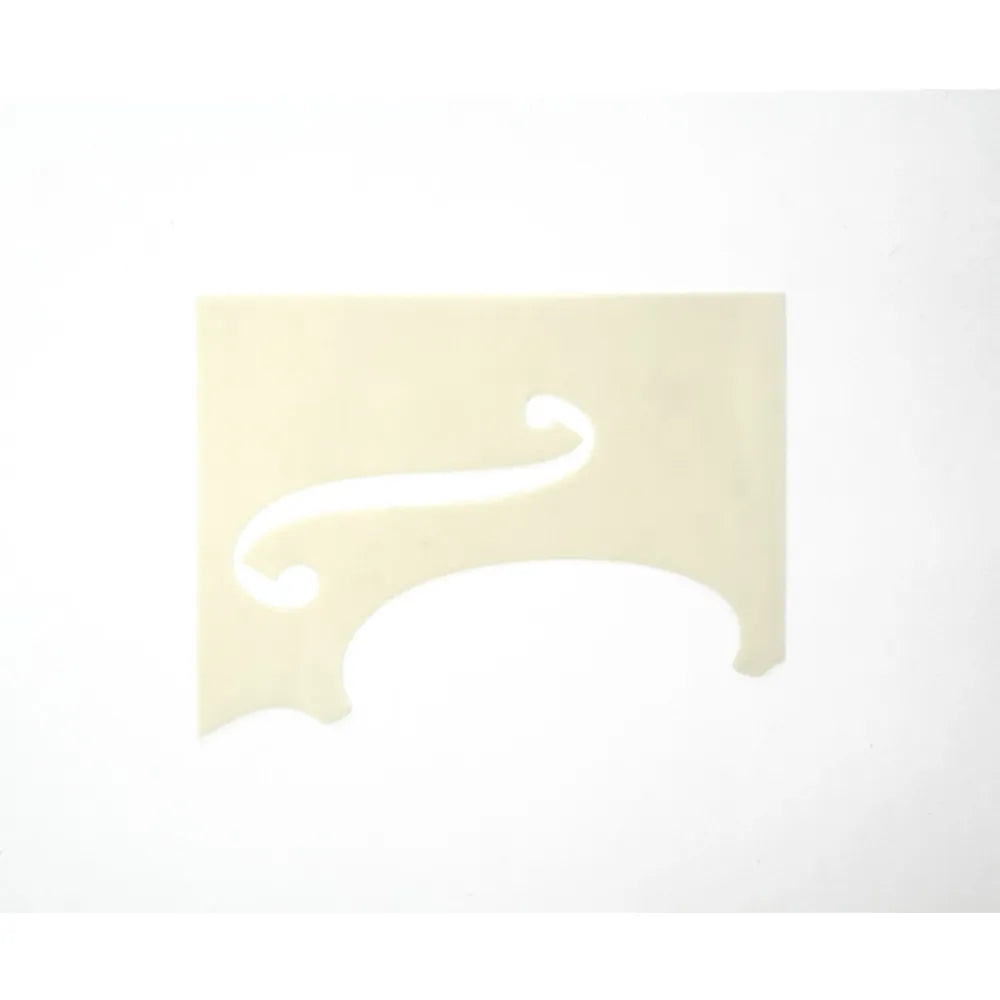 Guarneri F-Hole Violin Pattern Template Made of Opaque Mylar