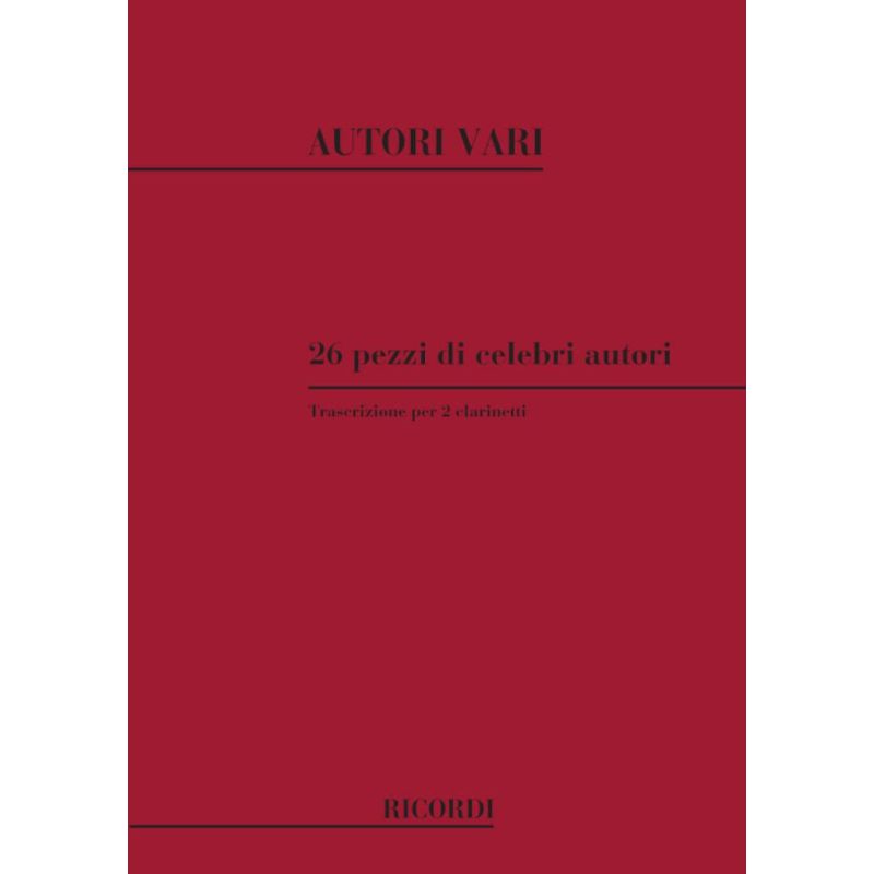26 Pezzi Di Celebri Autori Trascritti P Book