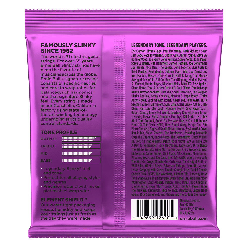 Ernie Ball Power Slinky 7-String Nickel Wound Electric Guitar Strings 11-58 Gauge — view 2