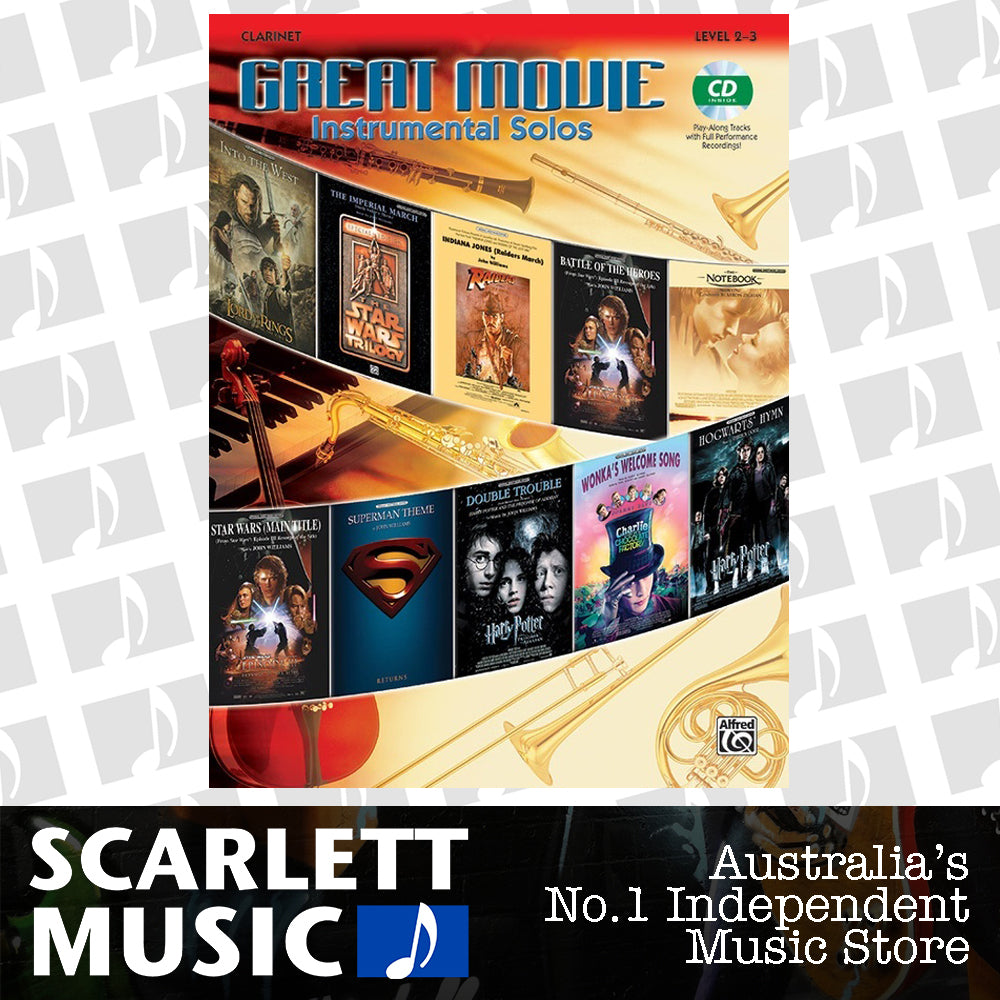 Great Movie Inst Solos Clarinet Book/CD — view 2