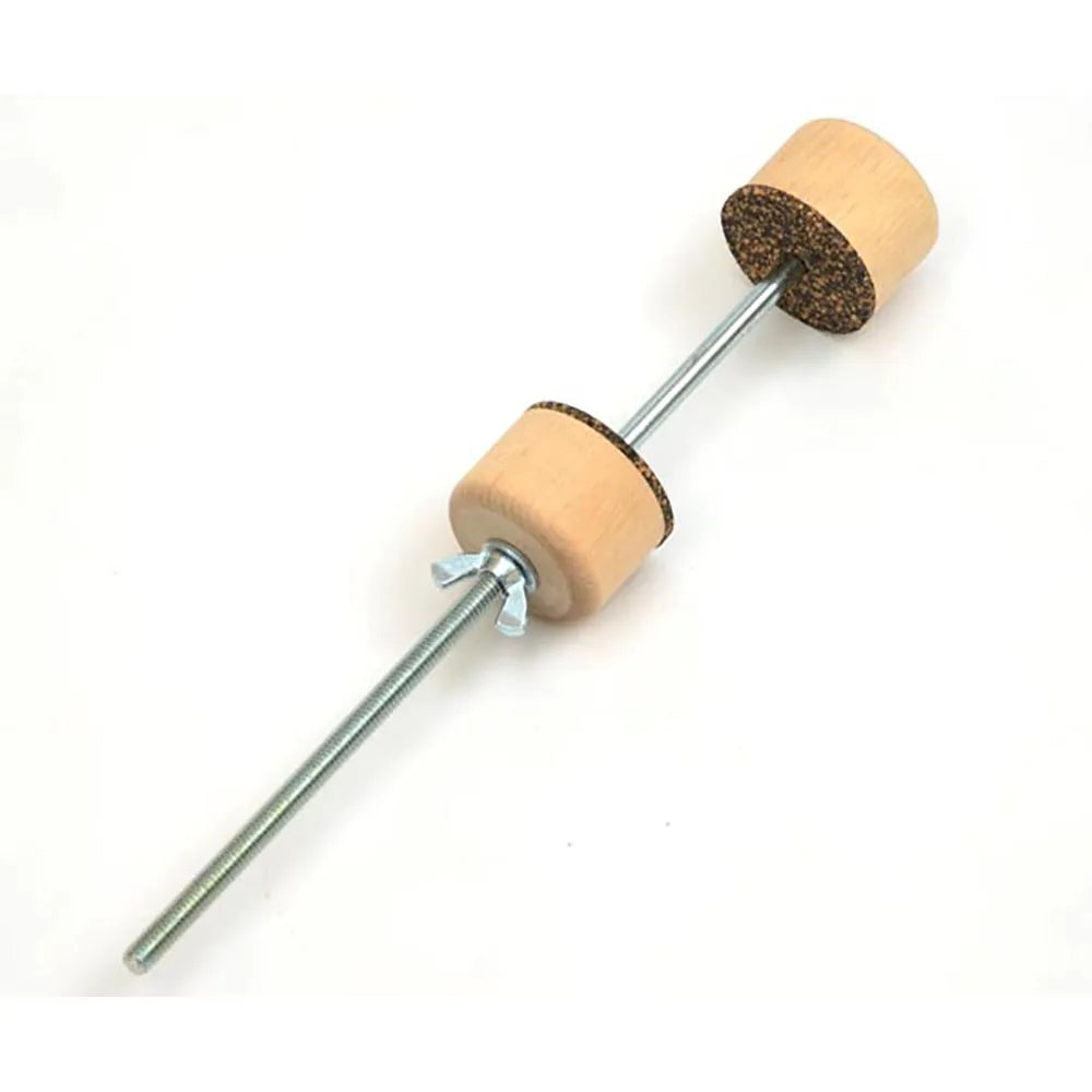 Double Bass Clamp Screws with Wooden Screw Clamps and Leather Pads
