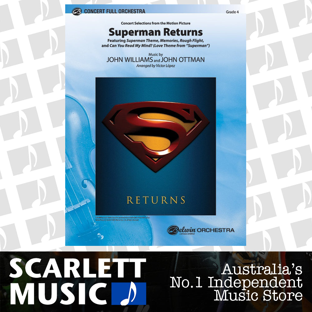 Superman Returns Concert Selections Full Orchestra Gr 4 — view 2