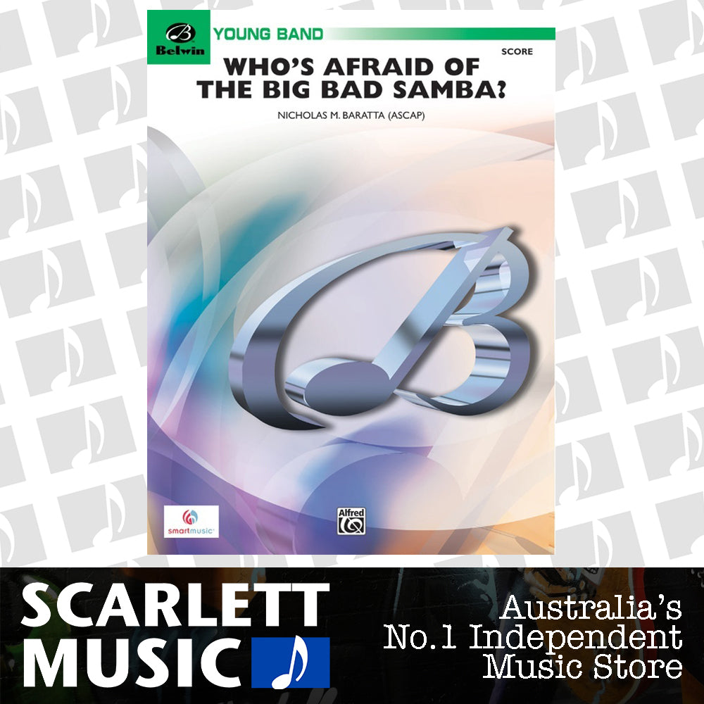 Whos Afraid of the Big Bad Samba Concert Band Sheet Music Grade 2 — view 2