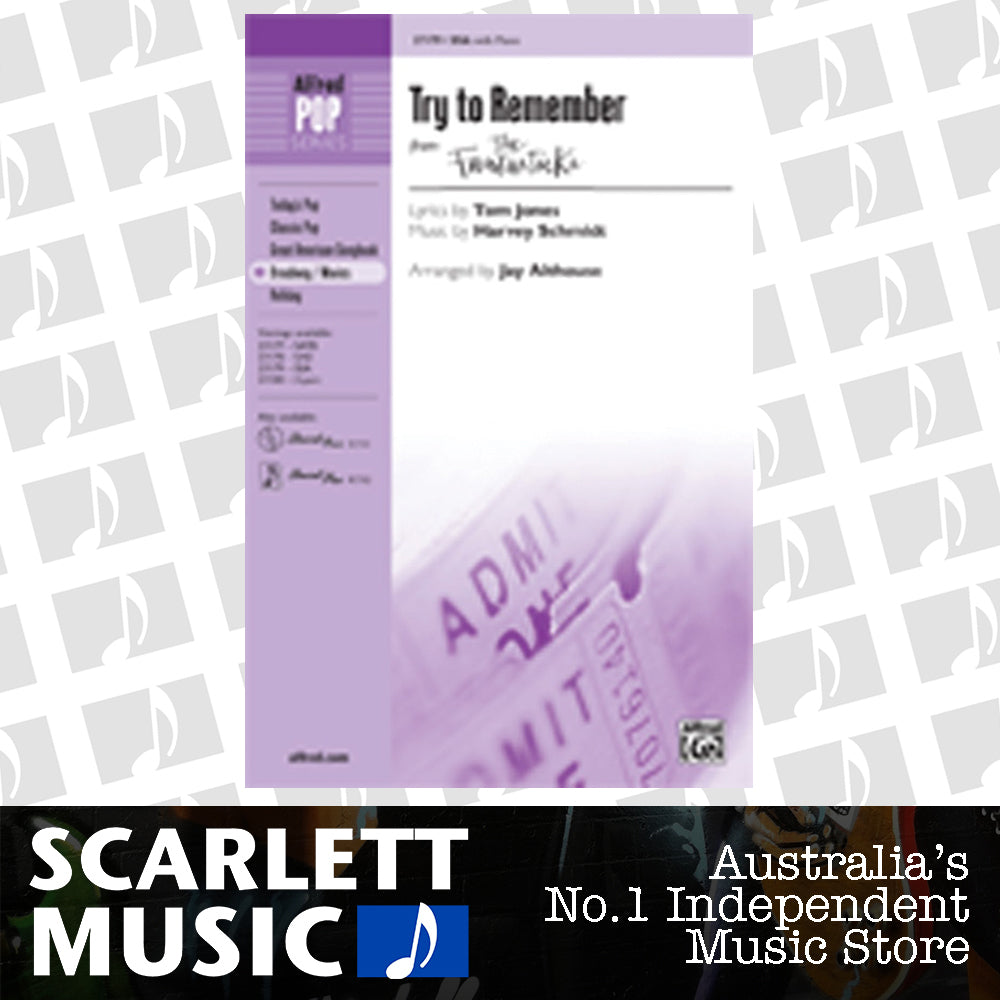 Try to Remember SSA Choral Sheet Music — view 2