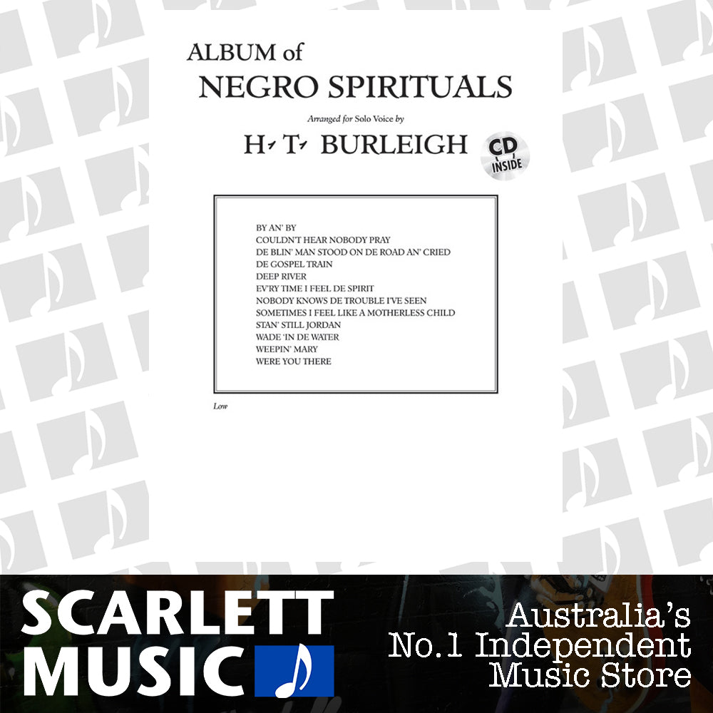 Album of Negro Spirituals Low Vocal Sheet Music Book/CD — view 2
