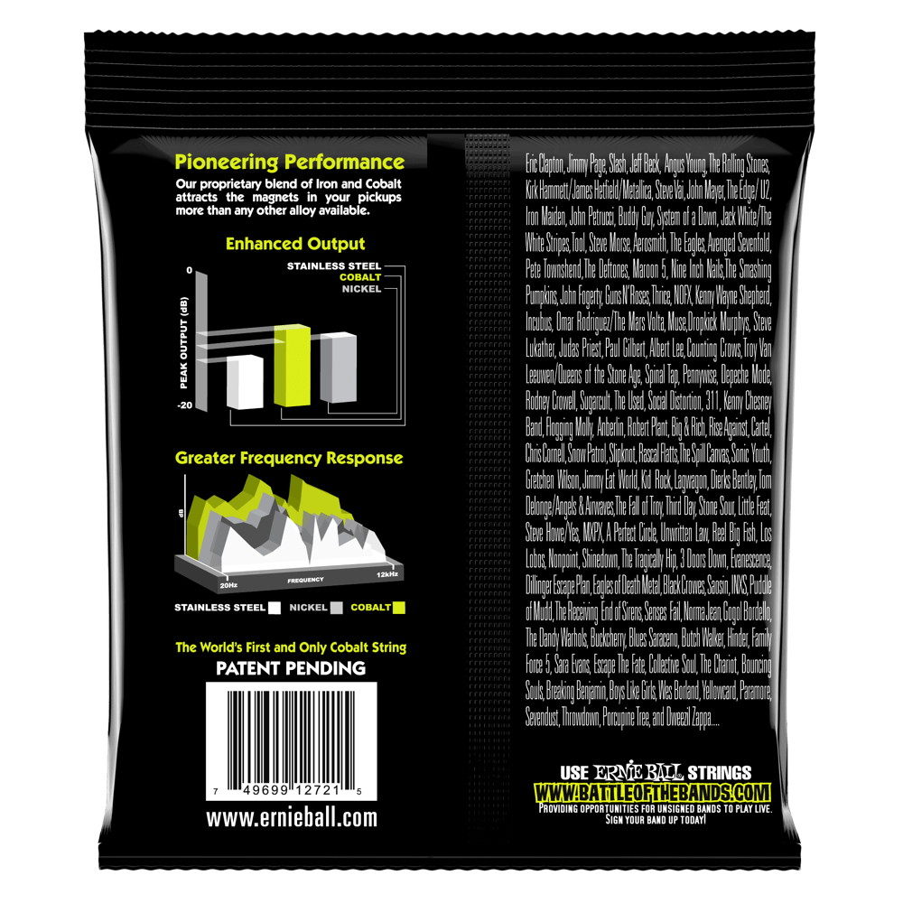 Ernie Ball 2728 Cobalt 7-String Regular Slinky Electric Guitar Strings 10-56 — view 2