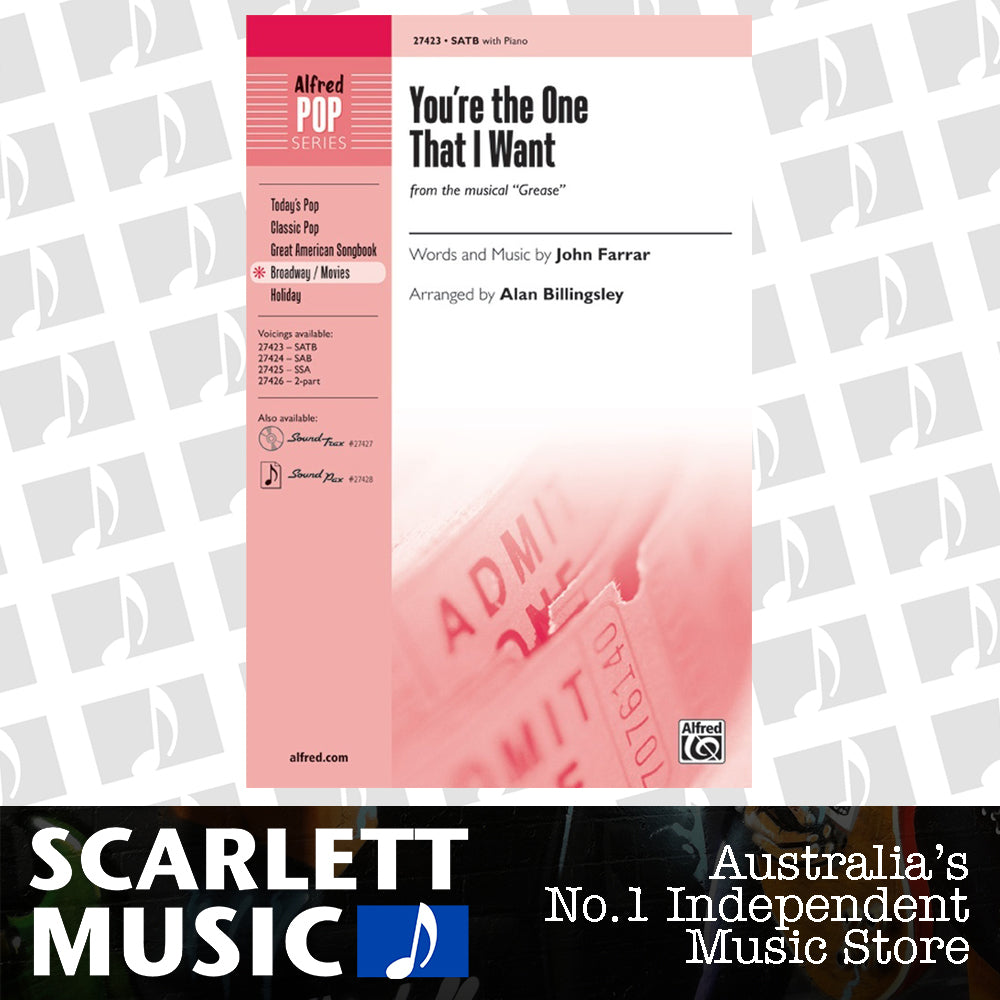You're the One That I Want SATB Choral Sheet Music — view 2